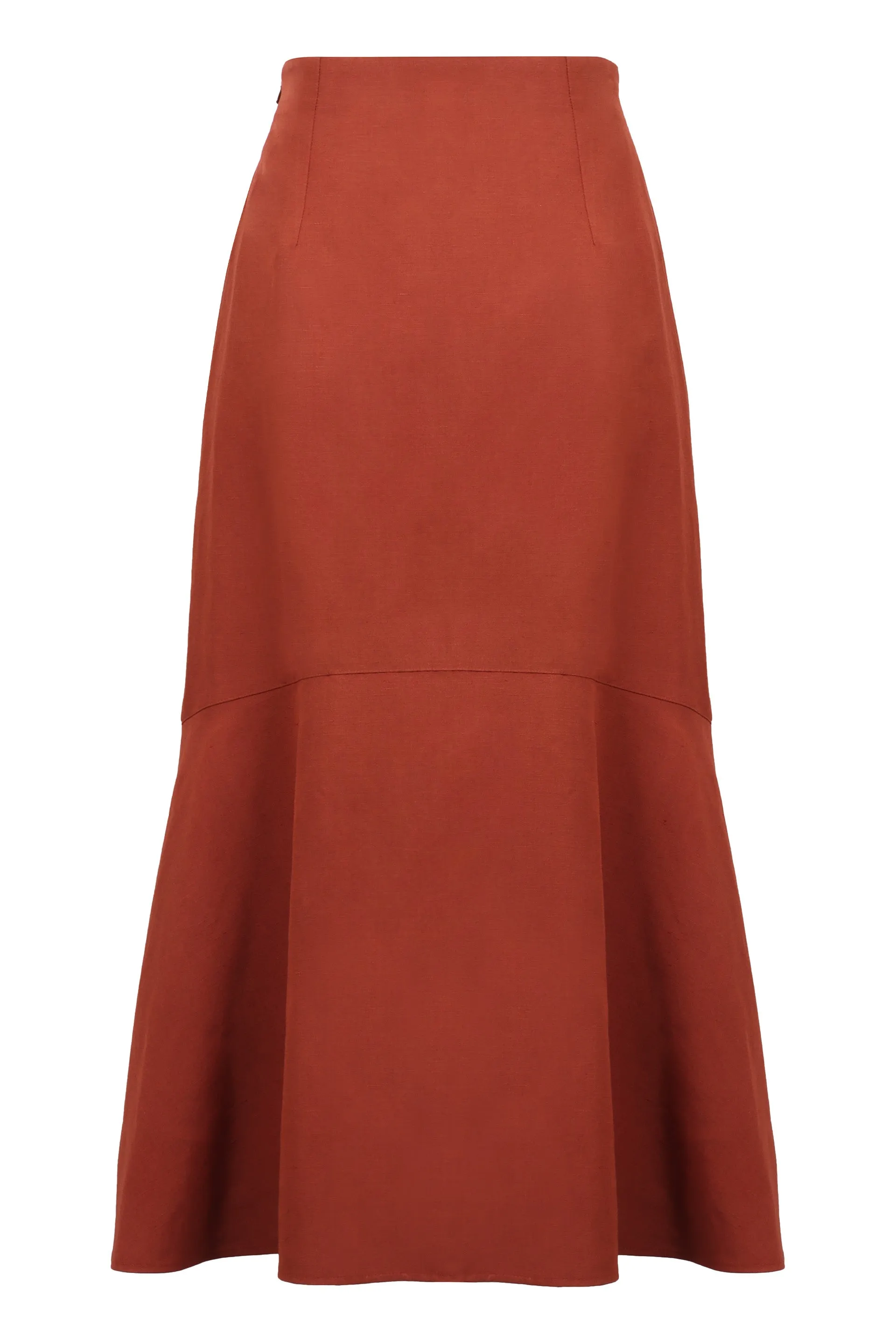 A-line midi skirt
