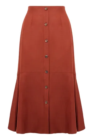 A-line midi skirt