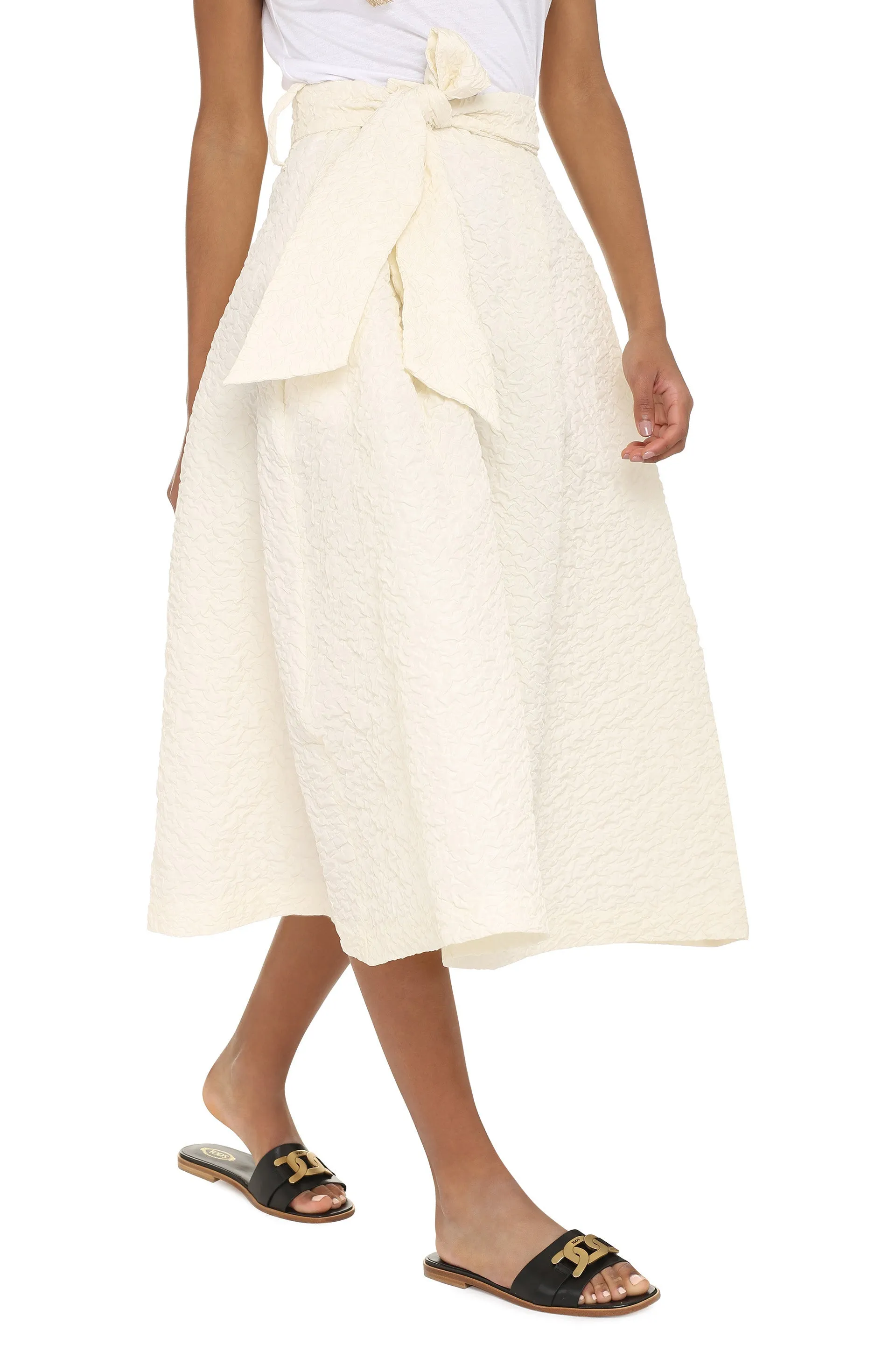 A-line midi skirt