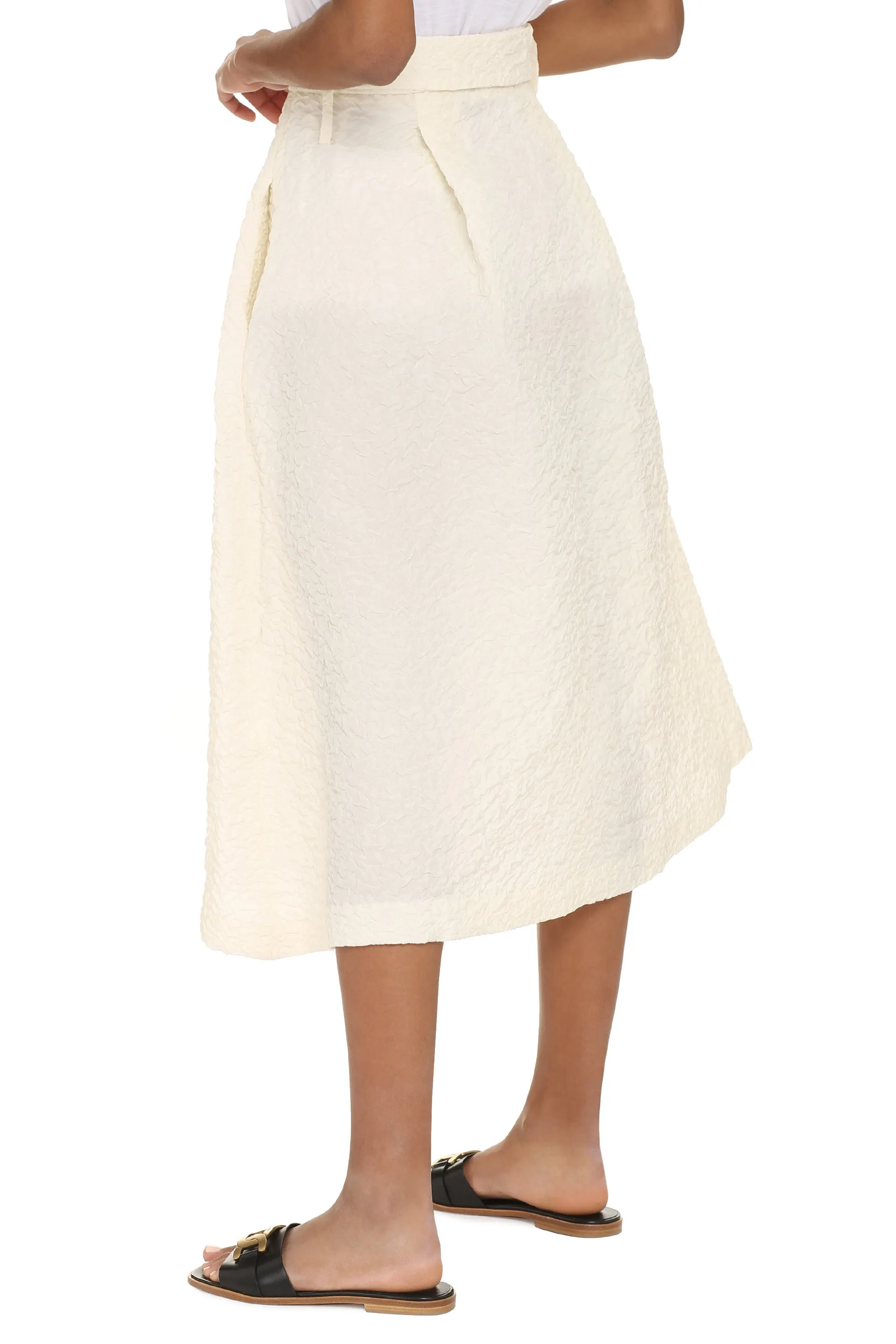 A-line midi skirt