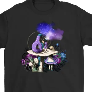 Alice in Wonderland T-shirt, Alice and the Caterpillar, Alice in Wonderland Gift, Funny Alice in Wonderland T-shirt