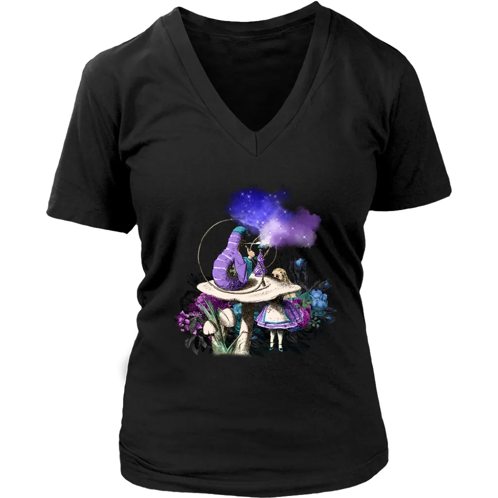 Alice in Wonderland T-shirt, Alice and the Caterpillar, Alice in Wonderland Gift, Funny Alice in Wonderland T-shirt