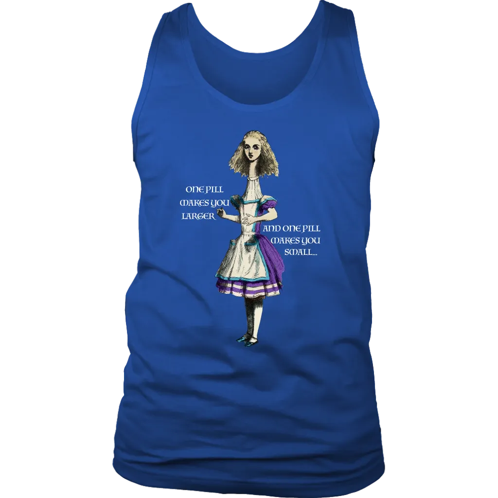 Alice in Wonderland T-shirt, Alice in Wonderland Gift, One Pill Makes you Larger T-shirt, Funny Alice T-shirt