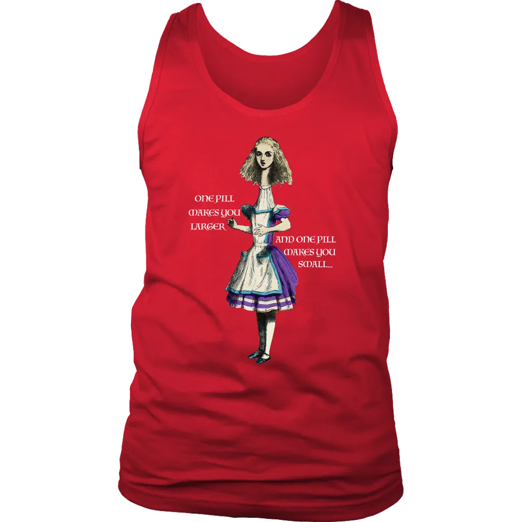 Alice in Wonderland T-shirt, Alice in Wonderland Gift, One Pill Makes you Larger T-shirt, Funny Alice T-shirt