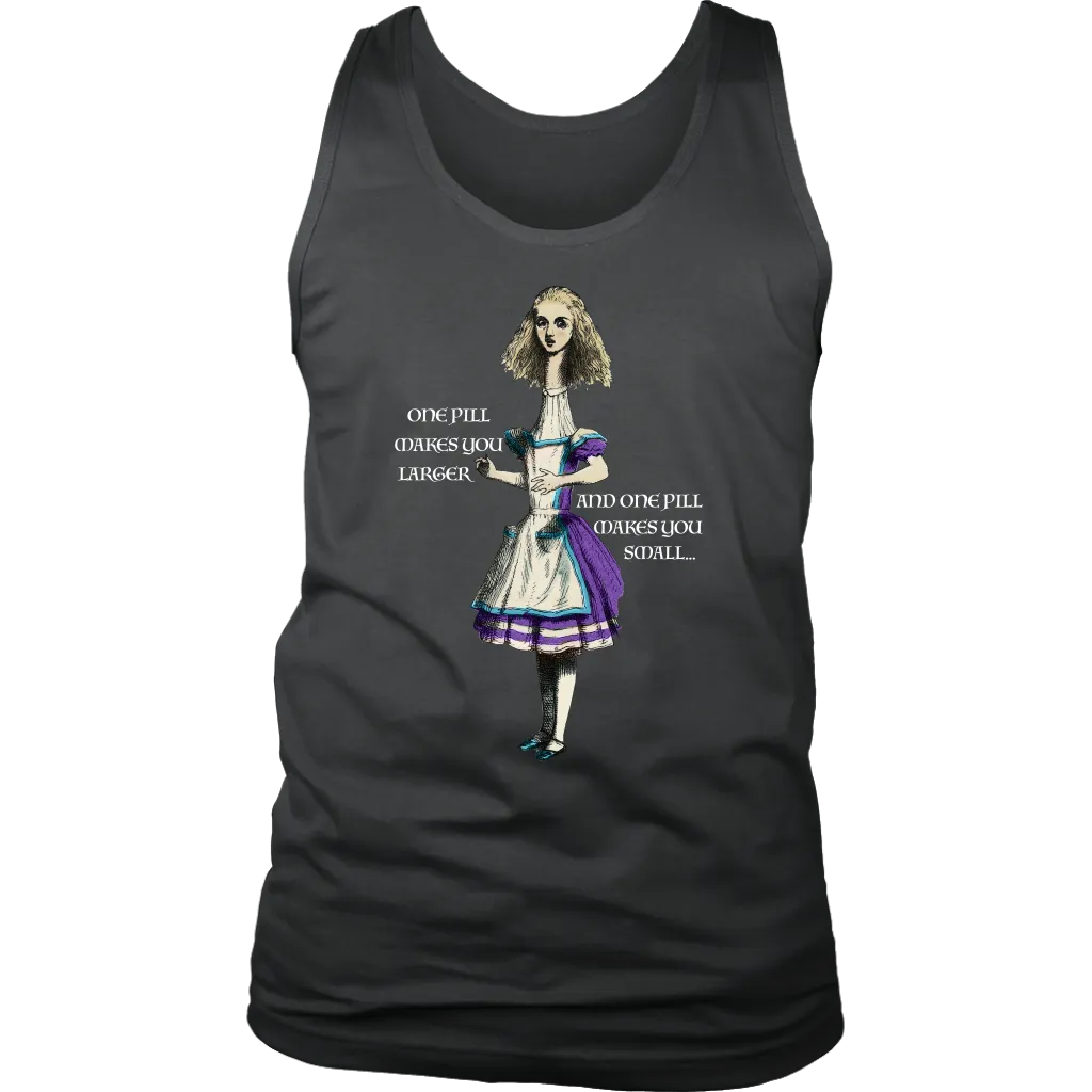 Alice in Wonderland T-shirt, Alice in Wonderland Gift, One Pill Makes you Larger T-shirt, Funny Alice T-shirt