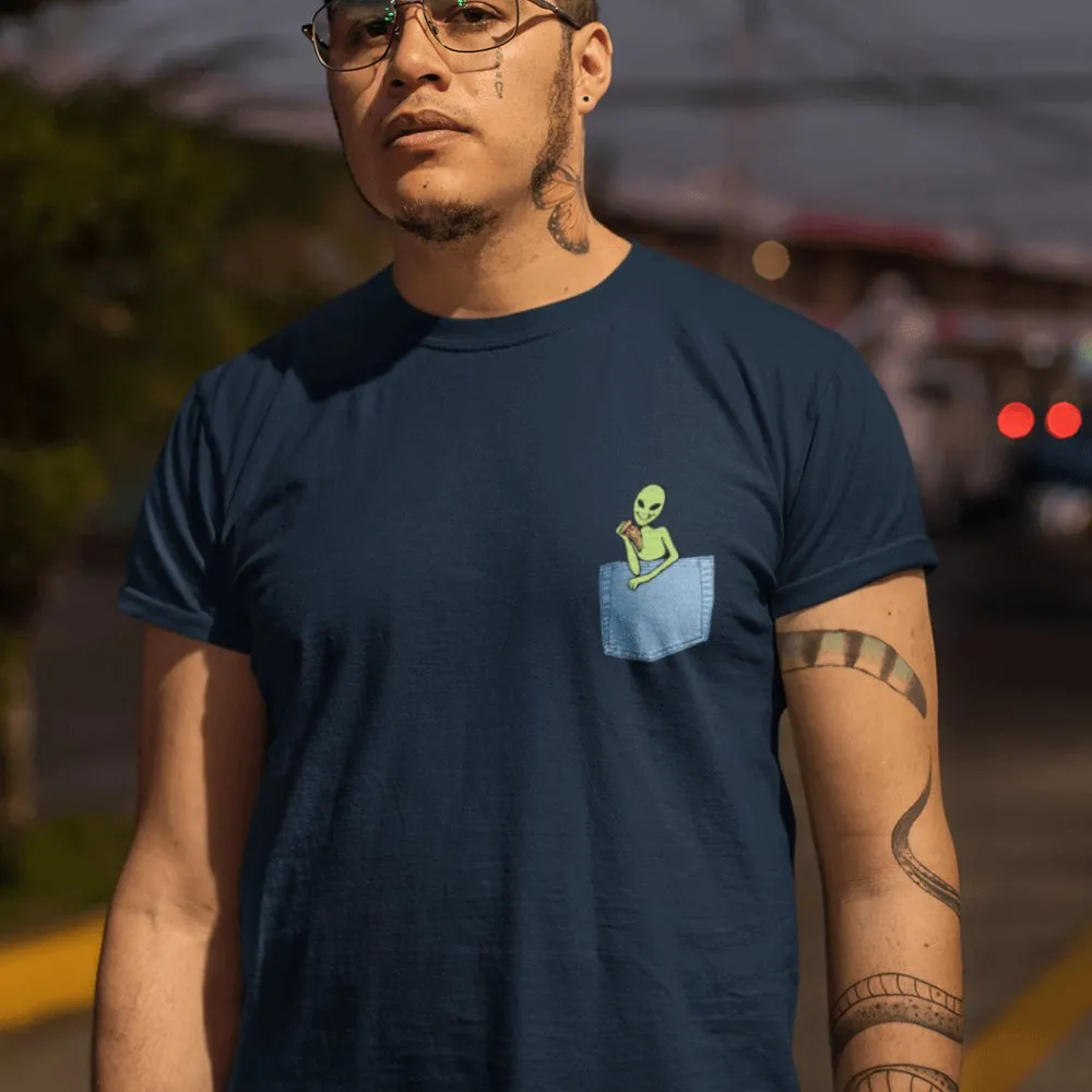 Alien Pizza Pocket Unisex T-Shirt