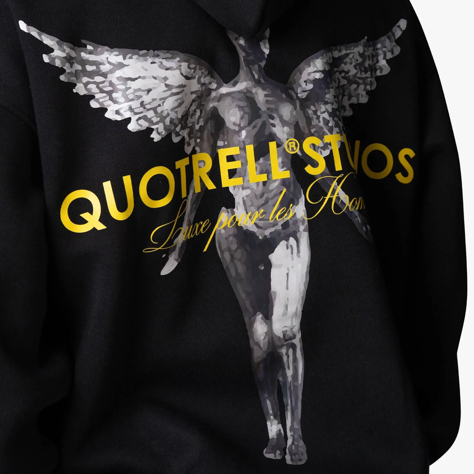 ANGEL HOODIE | BLACK/YELLOW