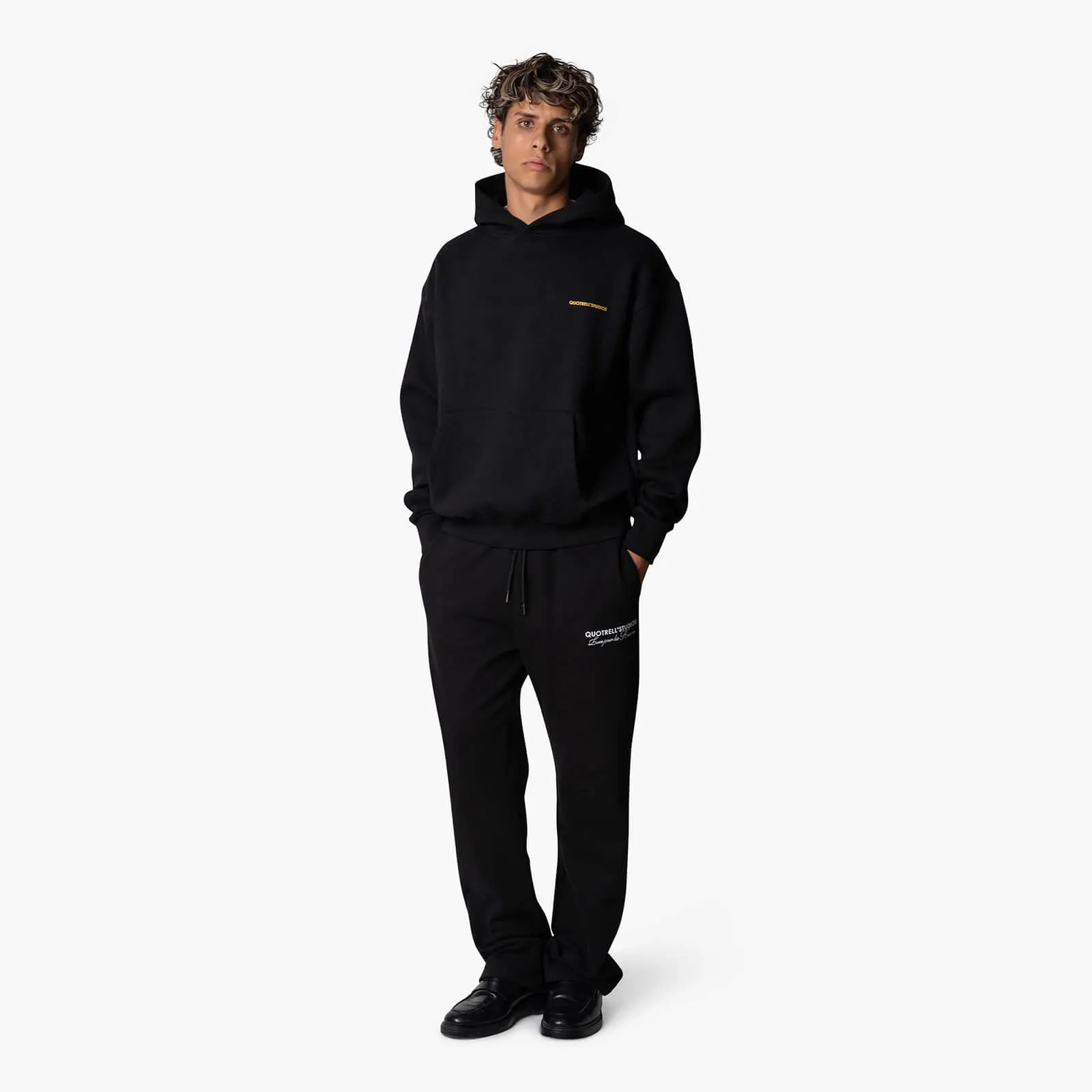 ANGEL HOODIE | BLACK/YELLOW