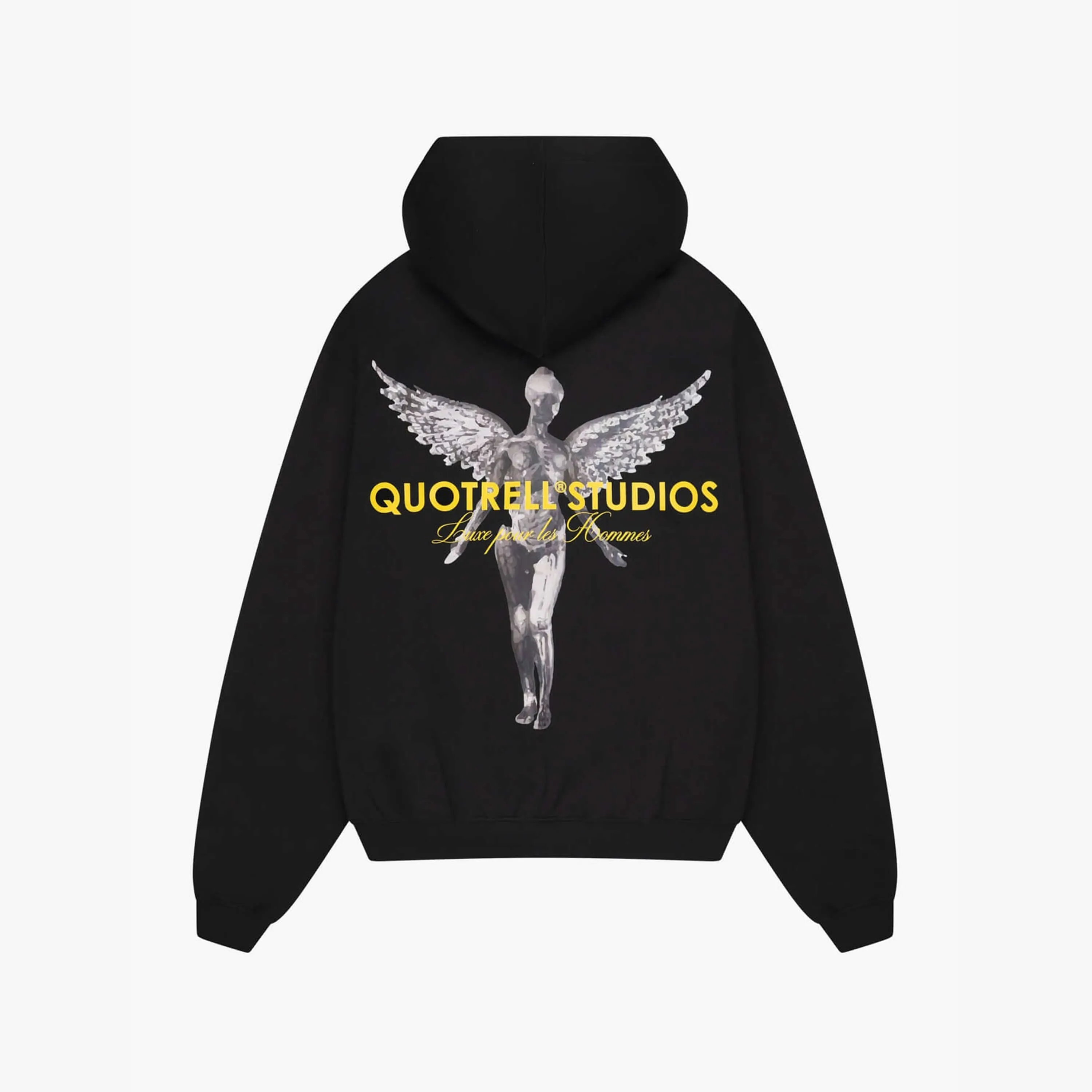ANGEL HOODIE | BLACK/YELLOW