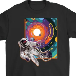 Astronaut in Space T-shirt, gift for Astronaut, Sapce scene Shirt, Space Walk T-shirt