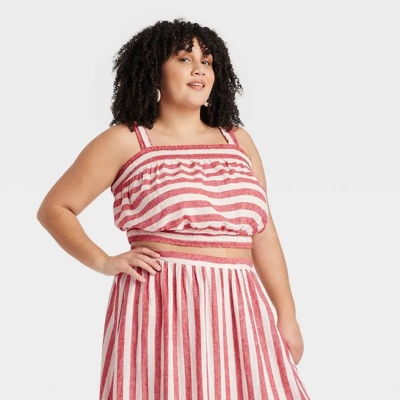 Ava & Viv Linen Maxi A-Line Skirt