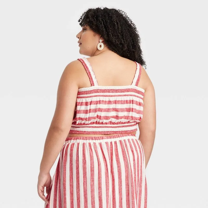 Ava & Viv Linen Maxi A-Line Skirt