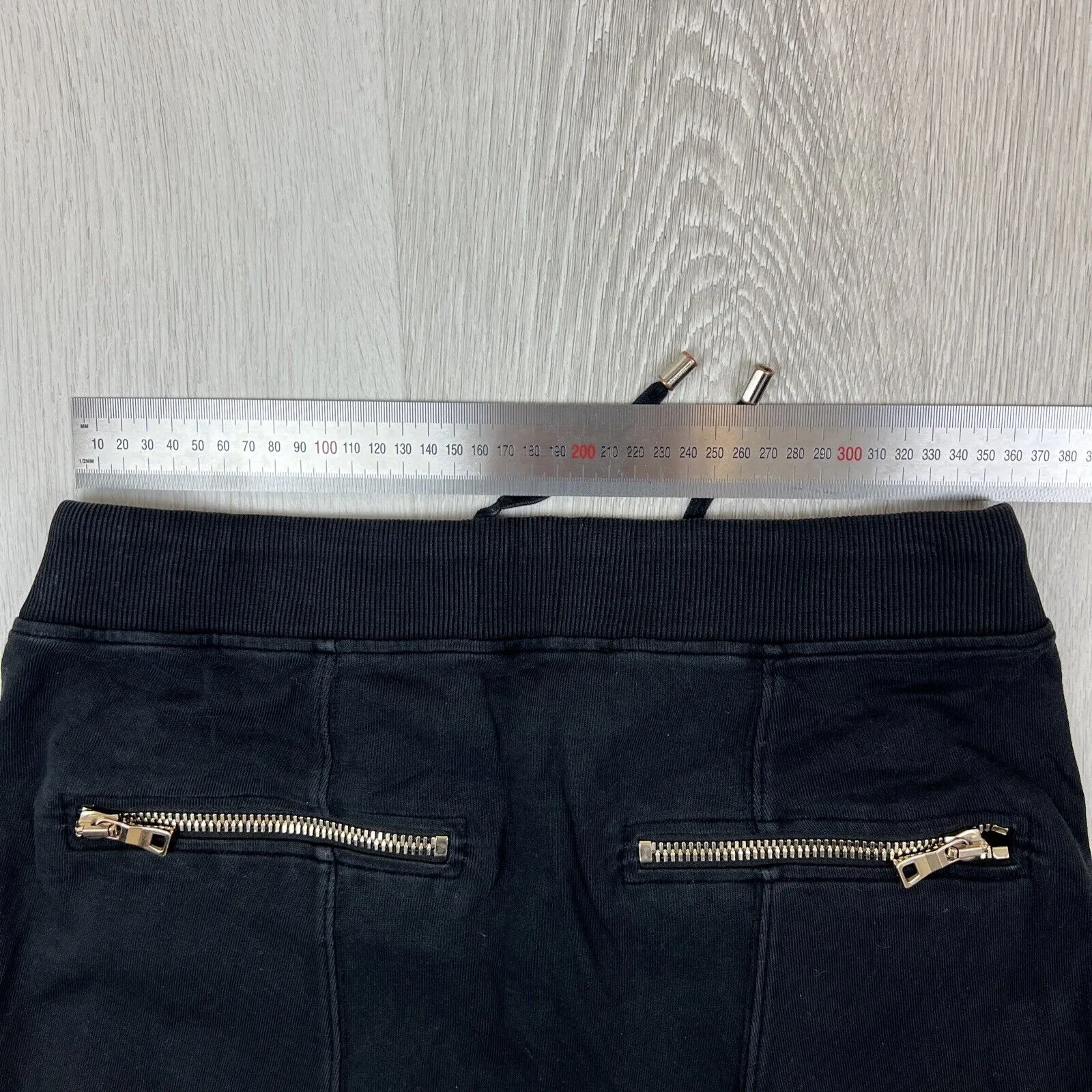 Balmain Womens Black Jogger Pants Trackies Size XL