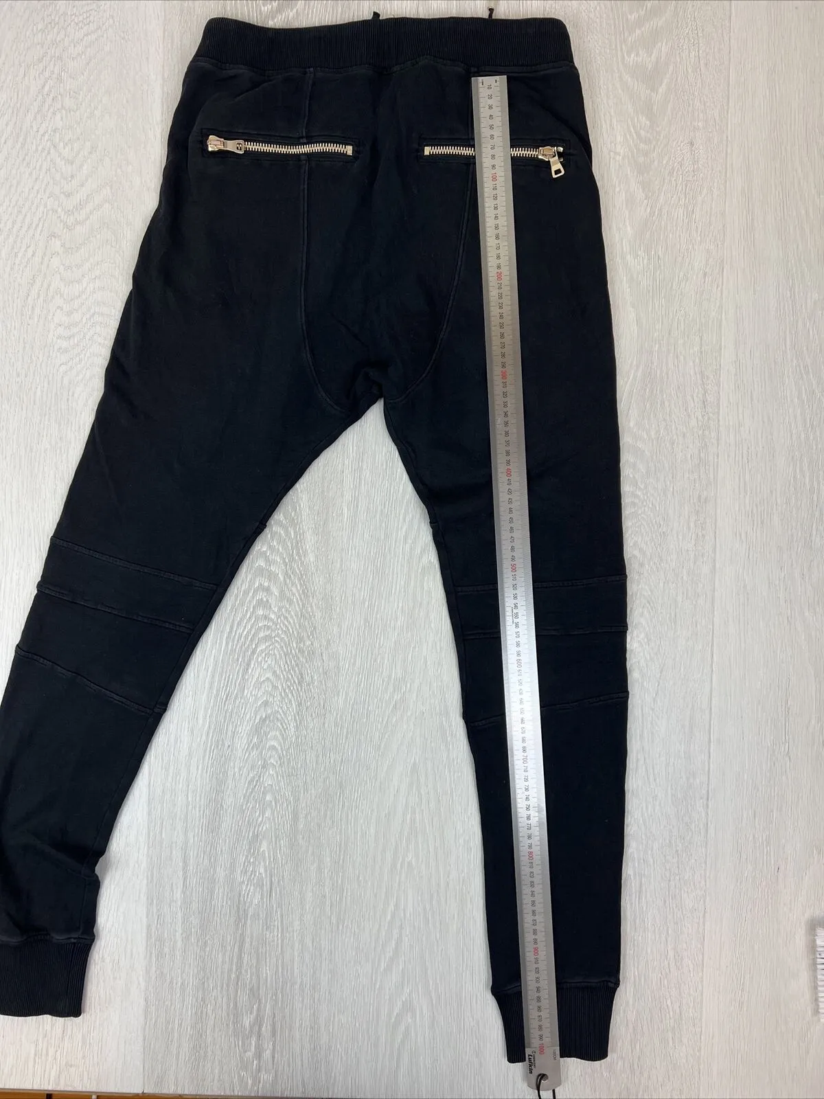 Balmain Womens Black Jogger Pants Trackies Size XL
