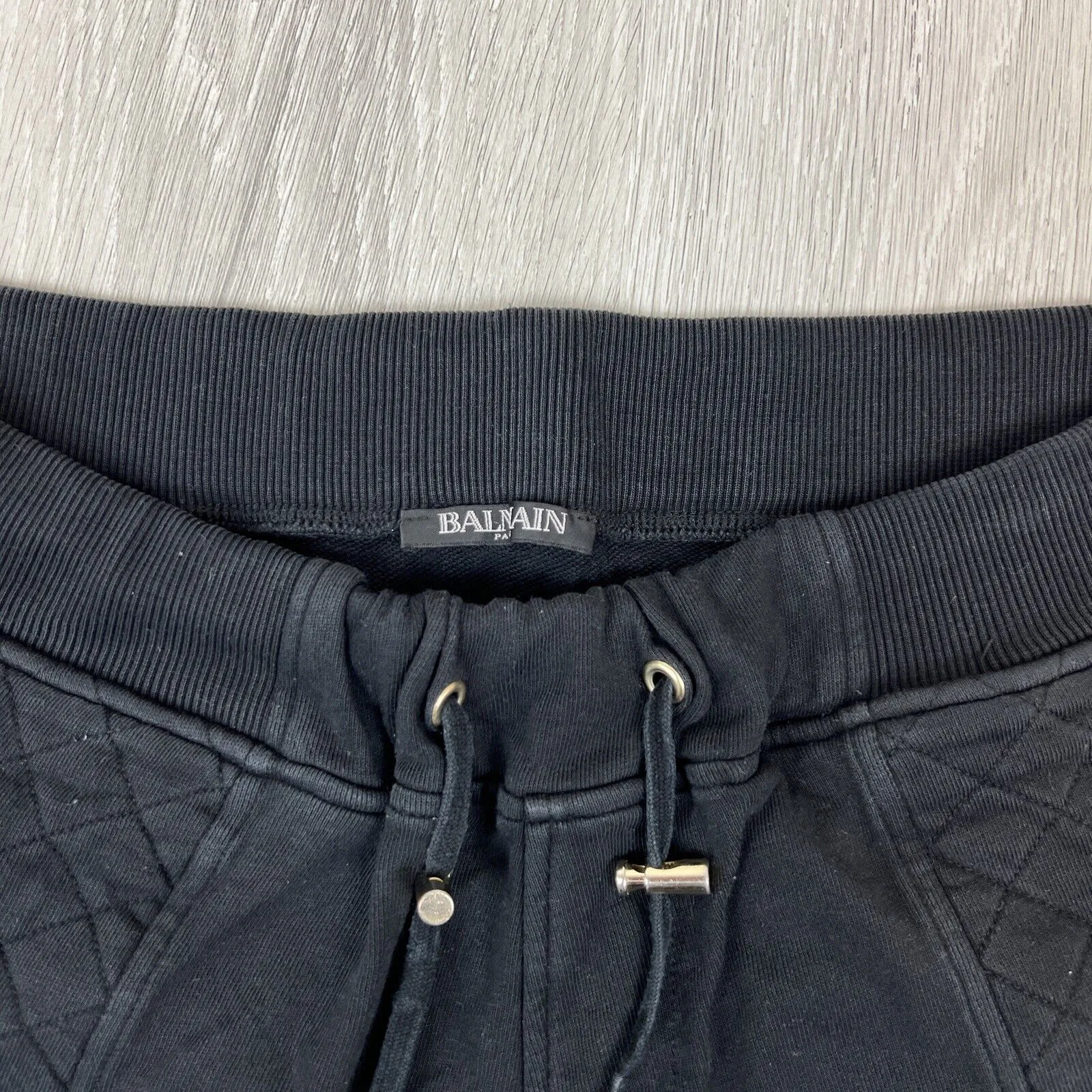 Balmain Womens Black Jogger Pants Trackies Size XL