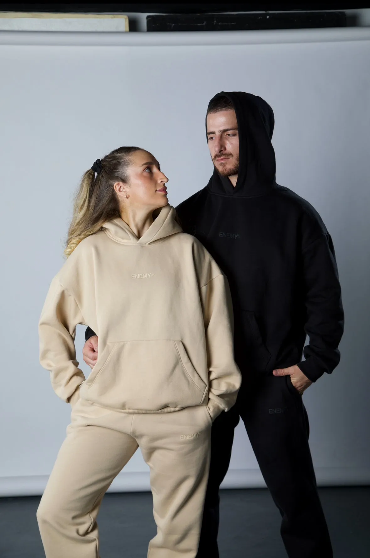Basic Beige Enemy Hoodie