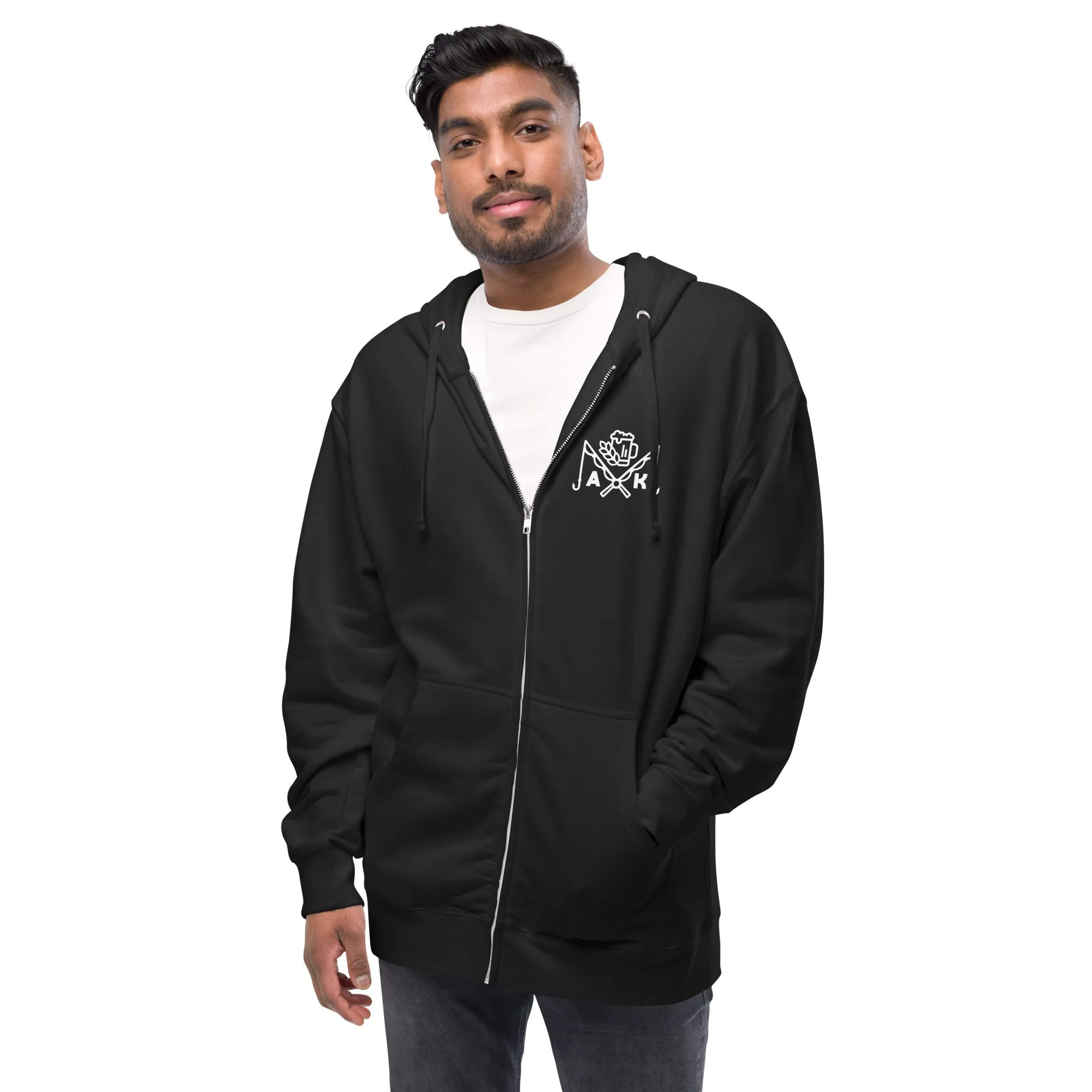 Beer Season Full-Zip B&W Hoodie