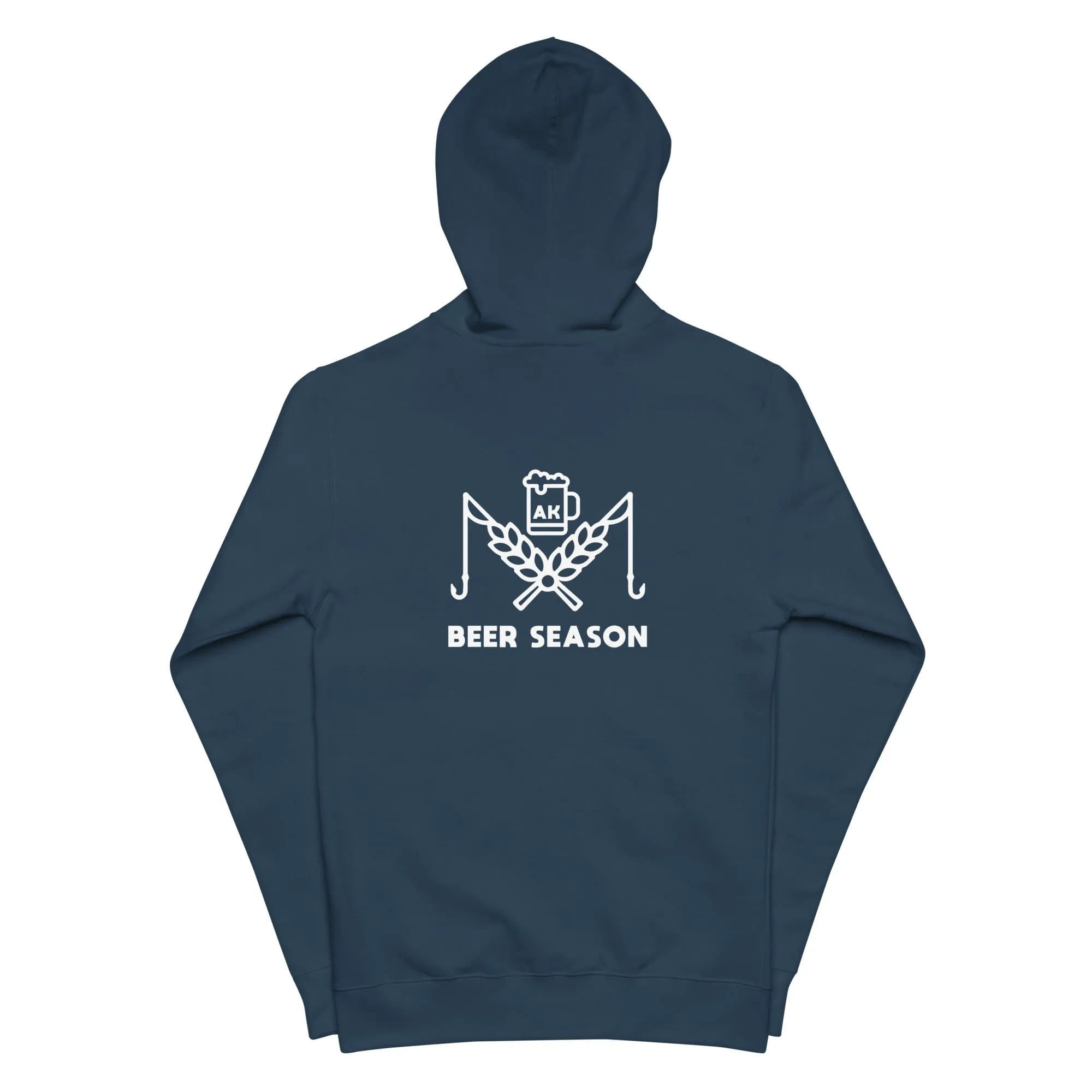 Beer Season Full-Zip B&W Hoodie