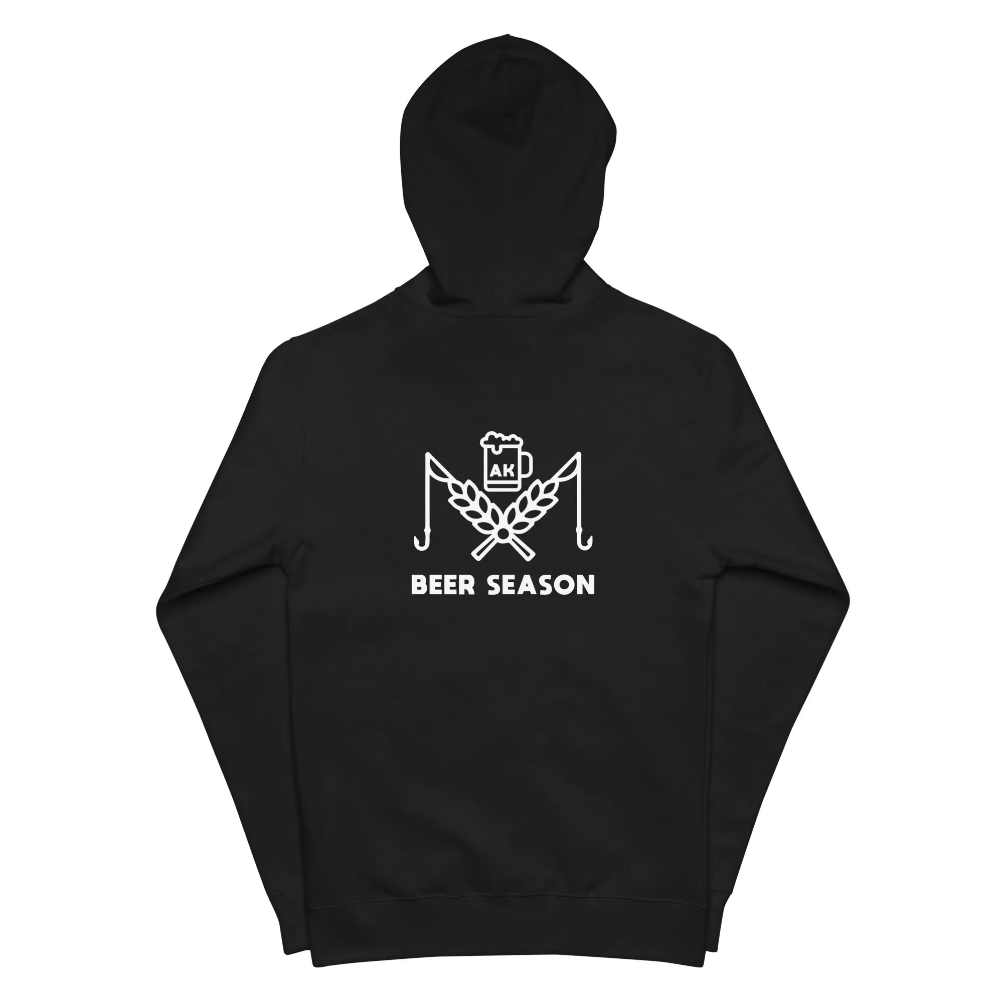Beer Season Full-Zip B&W Hoodie