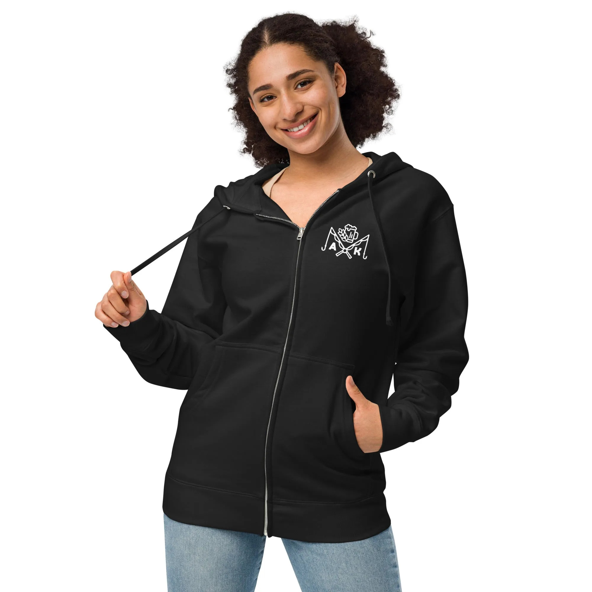Beer Season Full-Zip B&W Hoodie