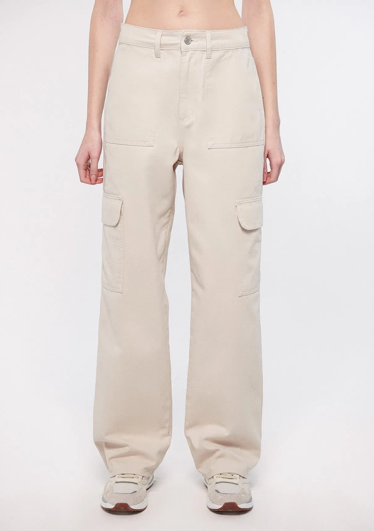 Beige Cargo Pants
