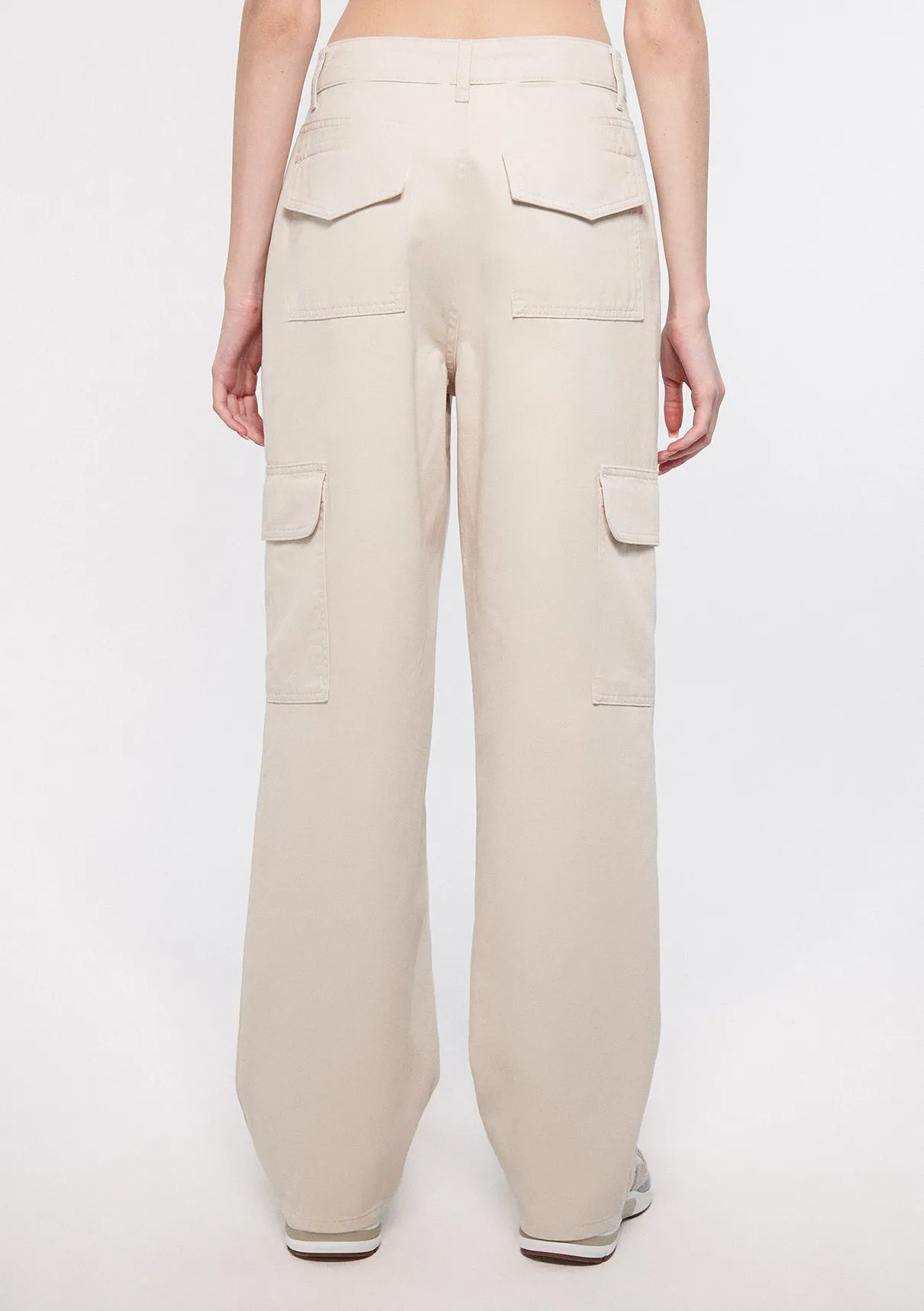 Beige Cargo Pants