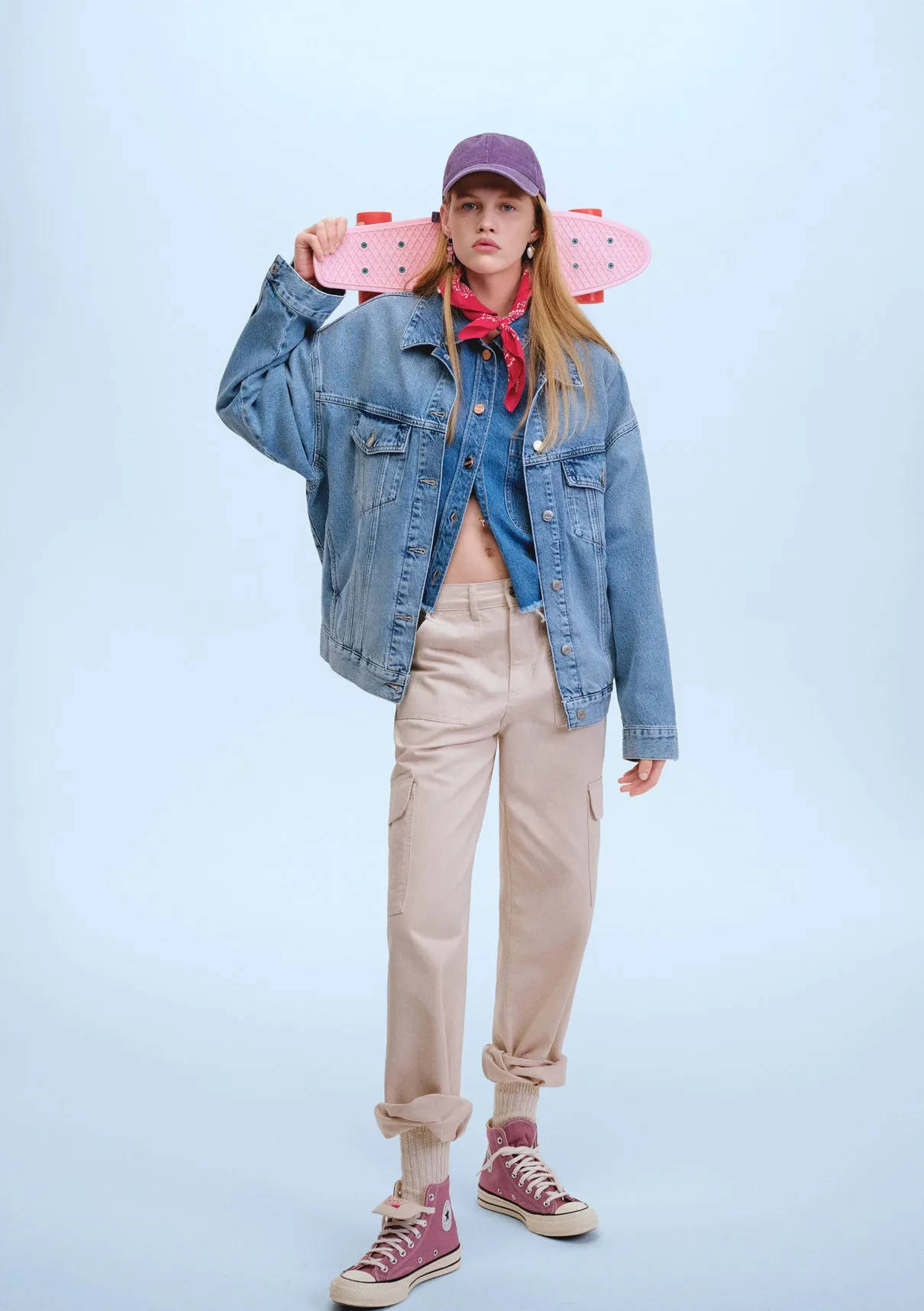 Beige Cargo Pants
