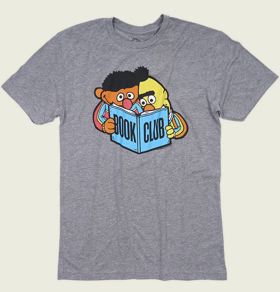 BERT AND ERNIE BOOK CLUB Unisex Heather T-shirt