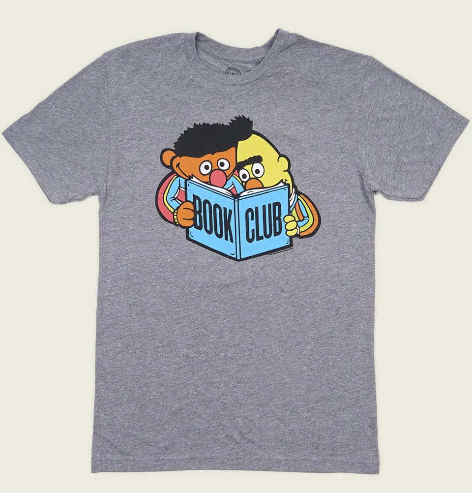 BERT AND ERNIE BOOK CLUB Unisex Heather T-shirt
