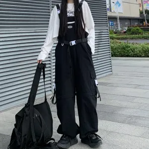 Black Cargo Pants UB98464