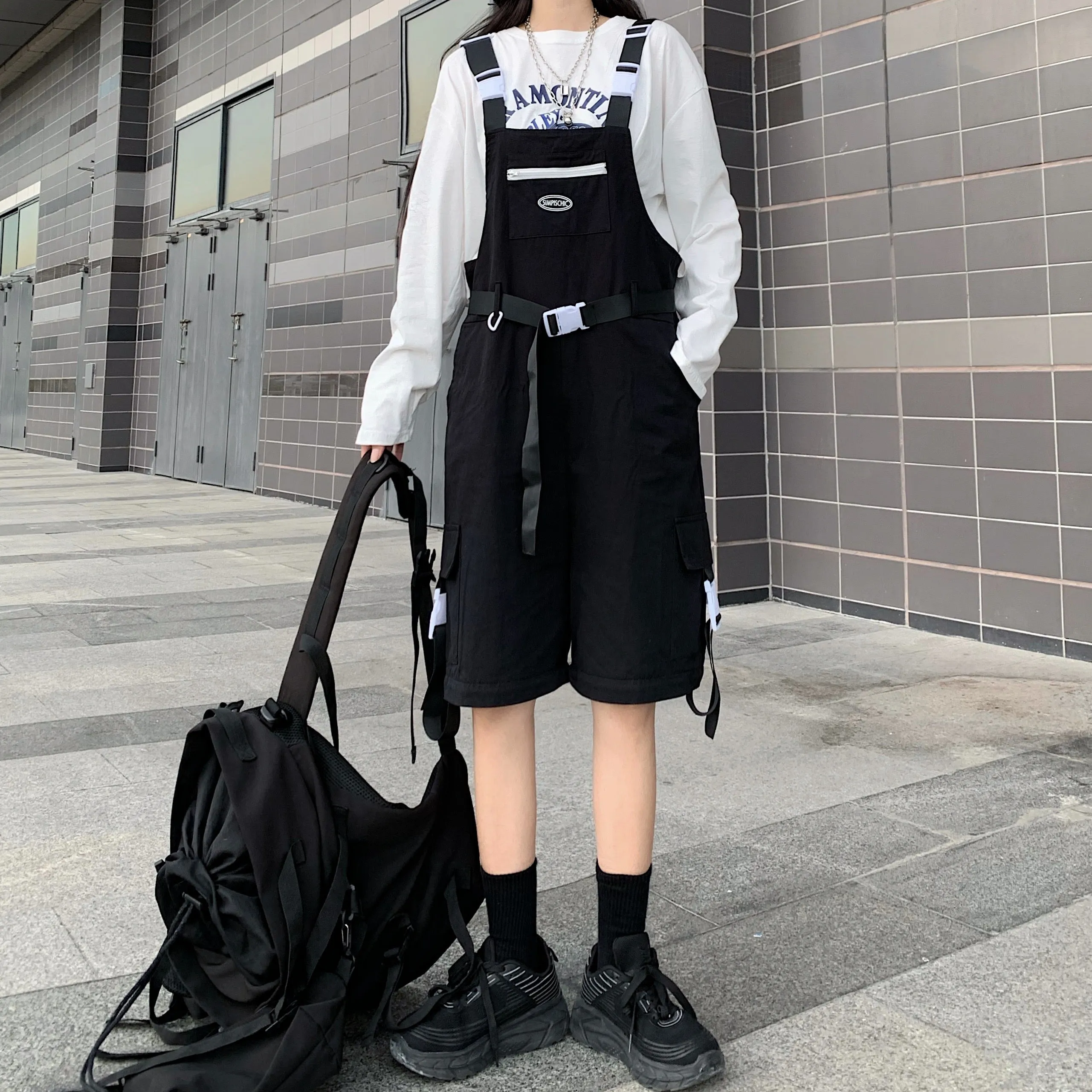 Black Cargo Pants UB98464
