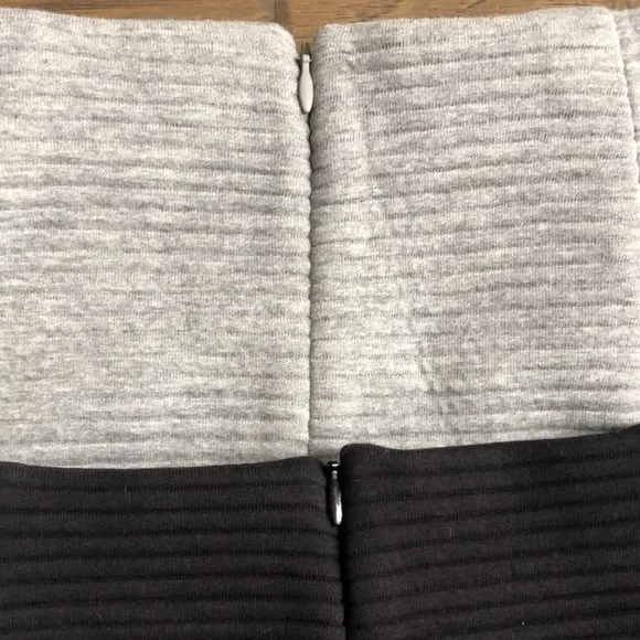 Boden gray &amp; black skirts 2 bundle Sz 4R ribbed cotton/poly