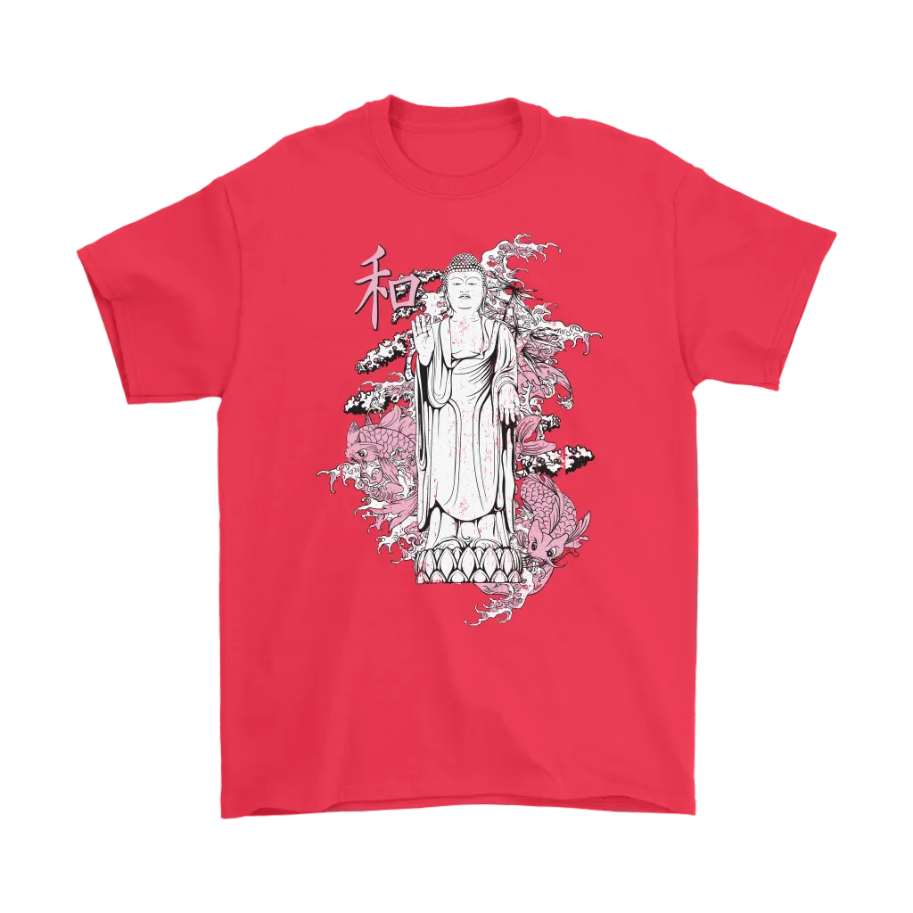 Buddha with Koi T-shirt, Gift of Buddha with Koi, Buddha Shirt, Koi Fish Shirt