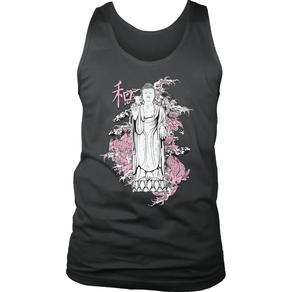 Buddha with Koi T-shirt, Gift of Buddha with Koi, Buddha Shirt, Koi Fish Shirt
