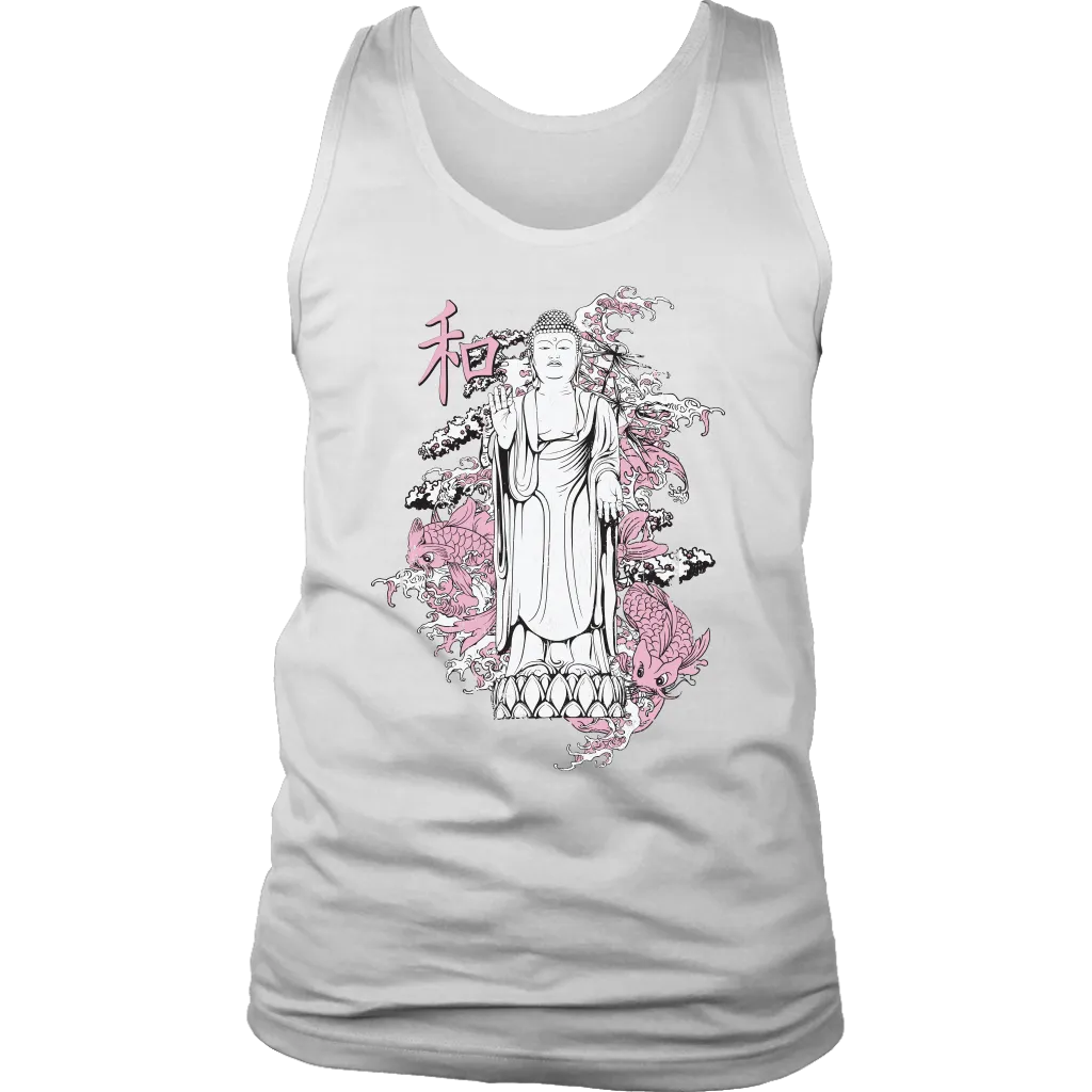 Buddha with Koi T-shirt, Gift of Buddha with Koi, Buddha Shirt, Koi Fish Shirt