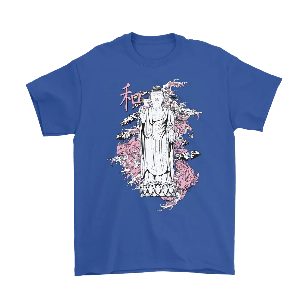 Buddha with Koi T-shirt, Gift of Buddha with Koi, Buddha Shirt, Koi Fish Shirt