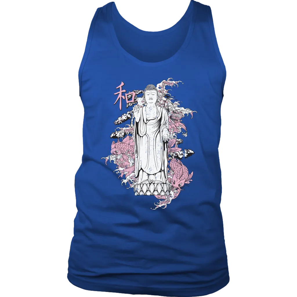 Buddha with Koi T-shirt, Gift of Buddha with Koi, Buddha Shirt, Koi Fish Shirt