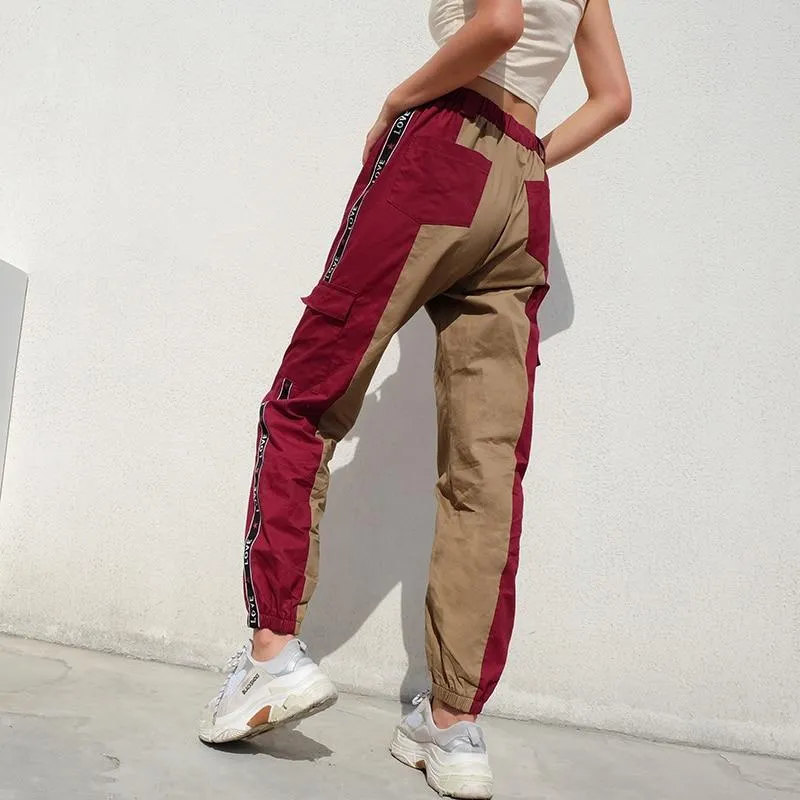 Cargo Elastic Waist Pants