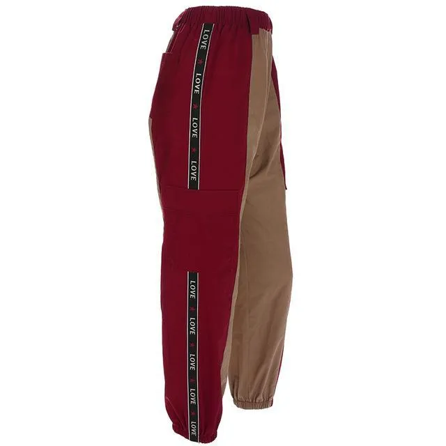 Cargo Elastic Waist Pants