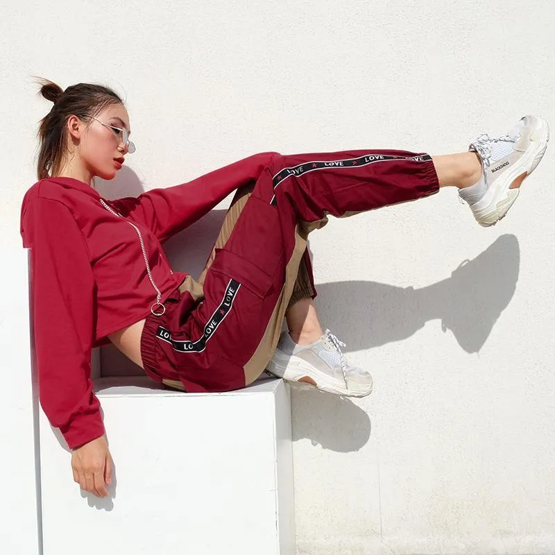 Cargo Elastic Waist Pants