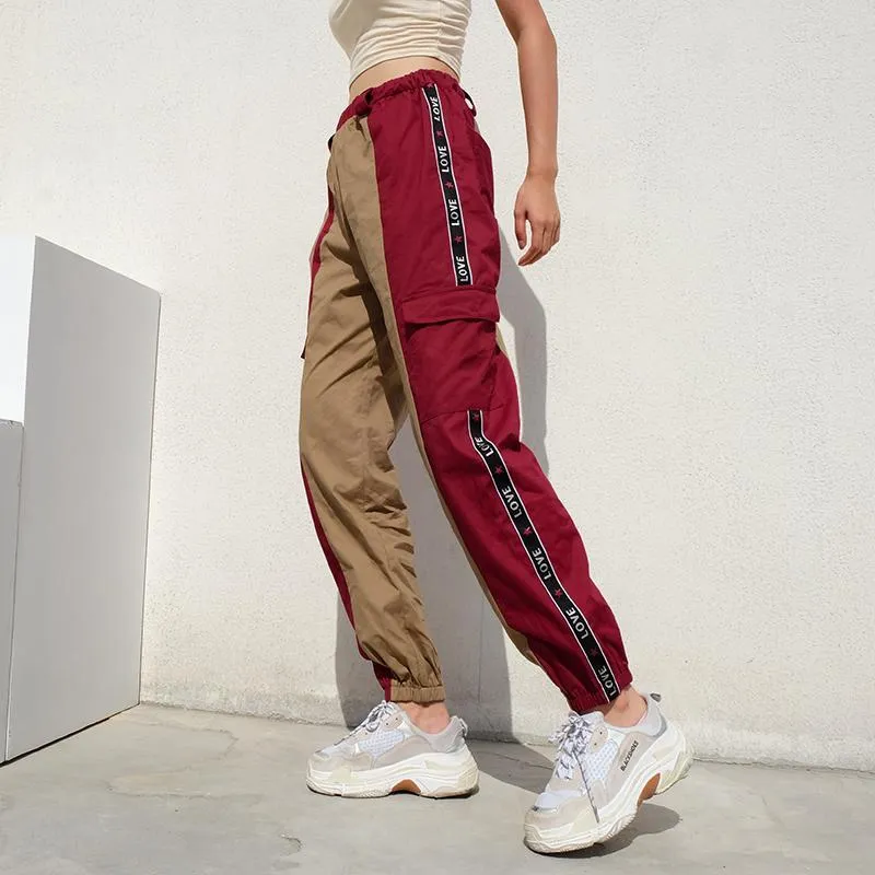 Cargo Elastic Waist Pants