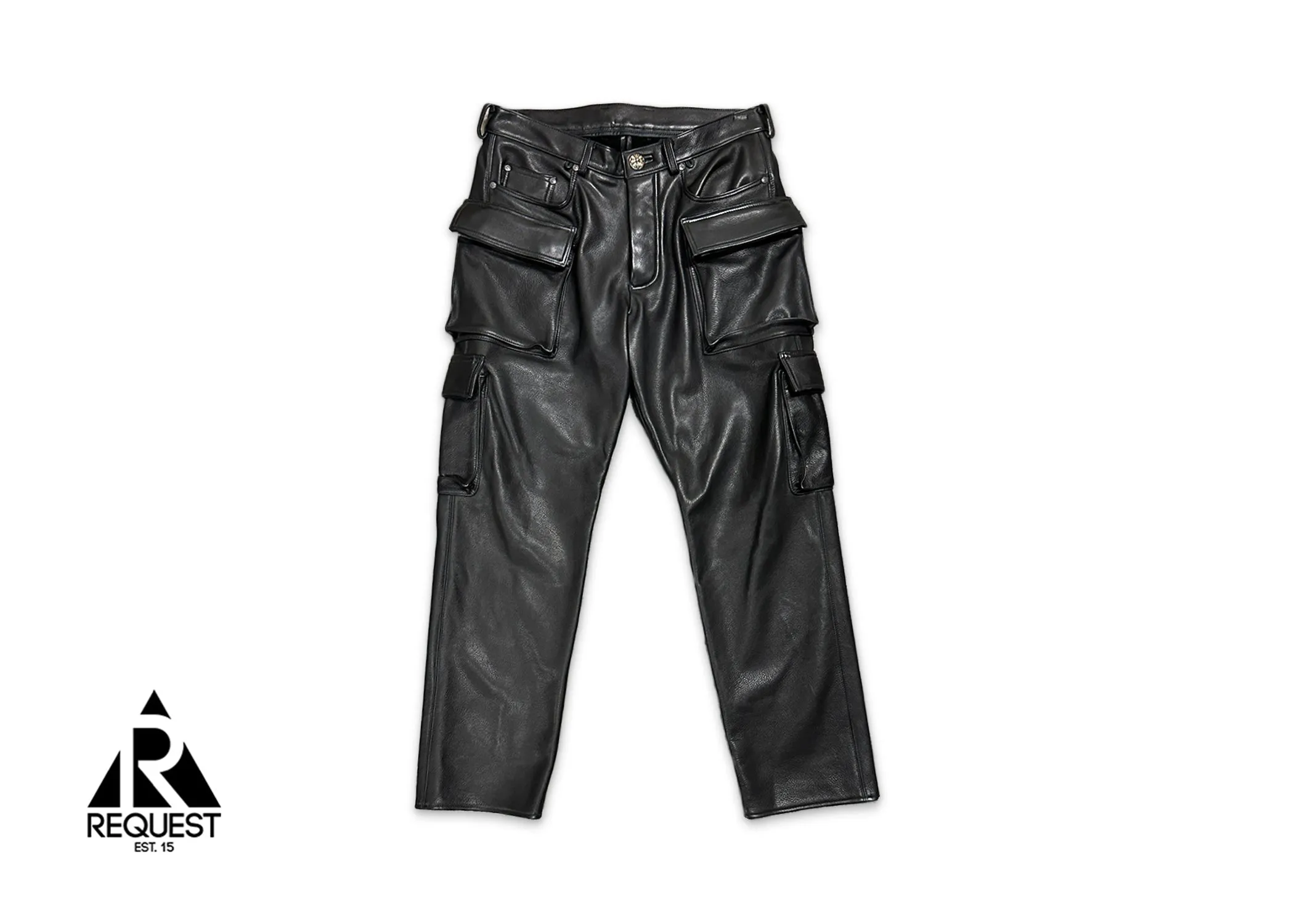 Cargo Leather Pant "Black"
