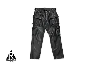 Cargo Leather Pant "Black"