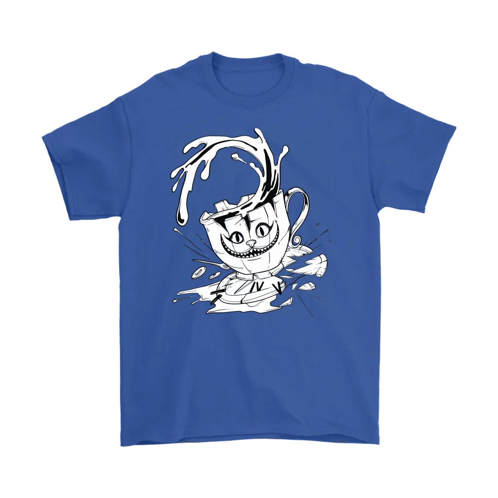Cheshire Cat Teacup T-shirt, Cheshire Cat Gift, Gift for Cat Lover, Alice in Wonderland Gift