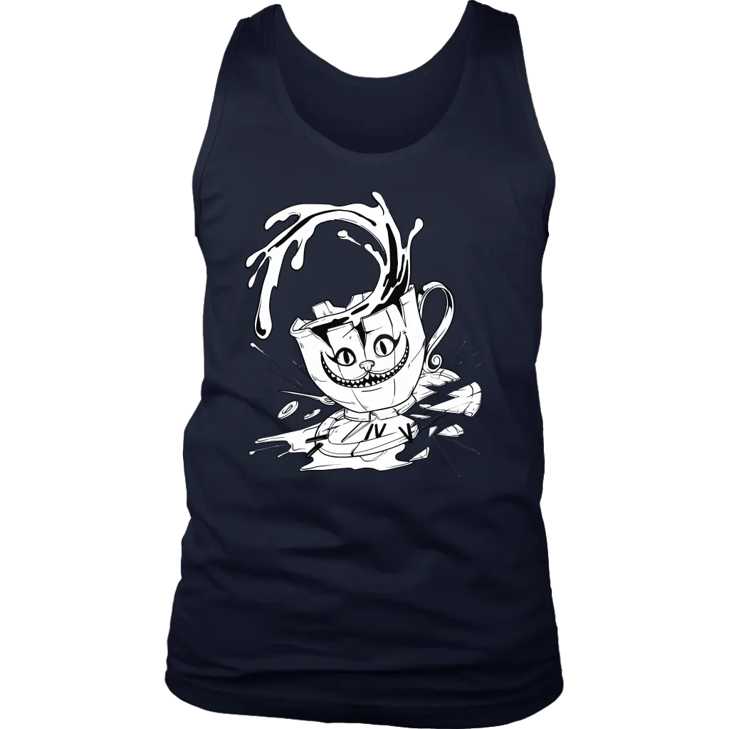 Cheshire Cat Teacup T-shirt, Cheshire Cat Gift, Gift for Cat Lover, Alice in Wonderland Gift
