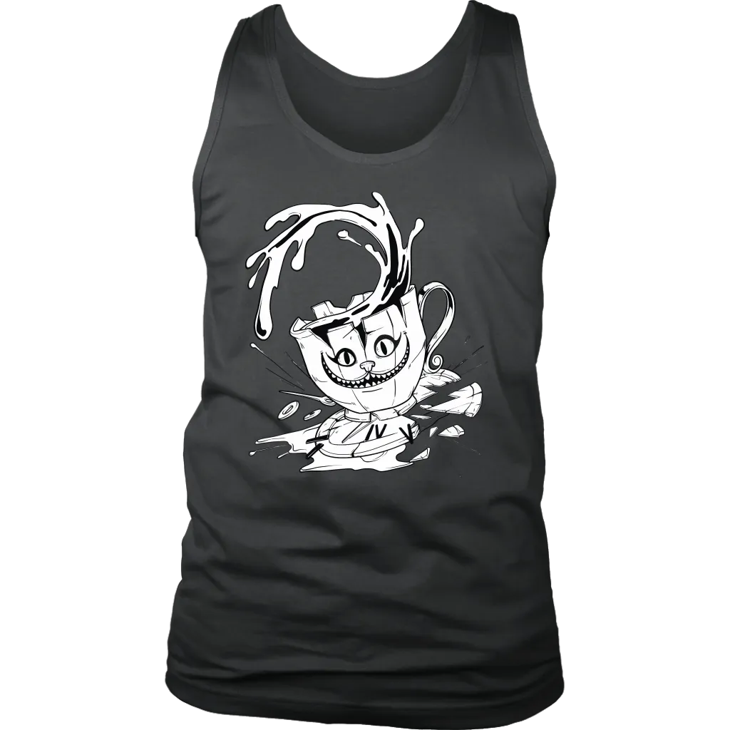 Cheshire Cat Teacup T-shirt, Cheshire Cat Gift, Gift for Cat Lover, Alice in Wonderland Gift