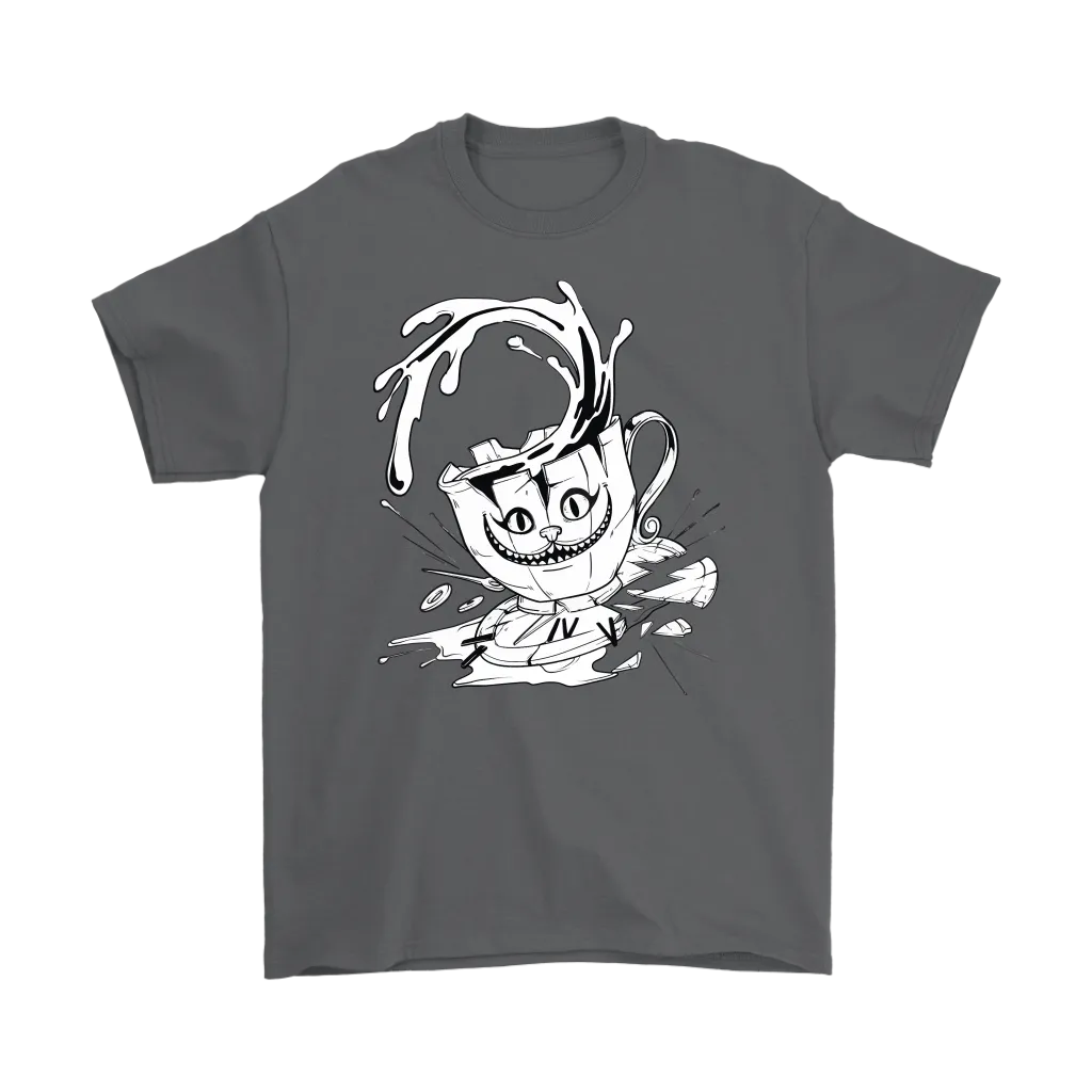 Cheshire Cat Teacup T-shirt, Cheshire Cat Gift, Gift for Cat Lover, Alice in Wonderland Gift
