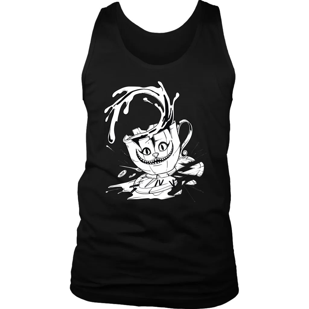 Cheshire Cat Teacup T-shirt, Cheshire Cat Gift, Gift for Cat Lover, Alice in Wonderland Gift