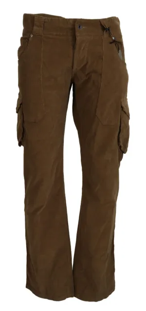 Chic Brown Corduroy Cargo Pants