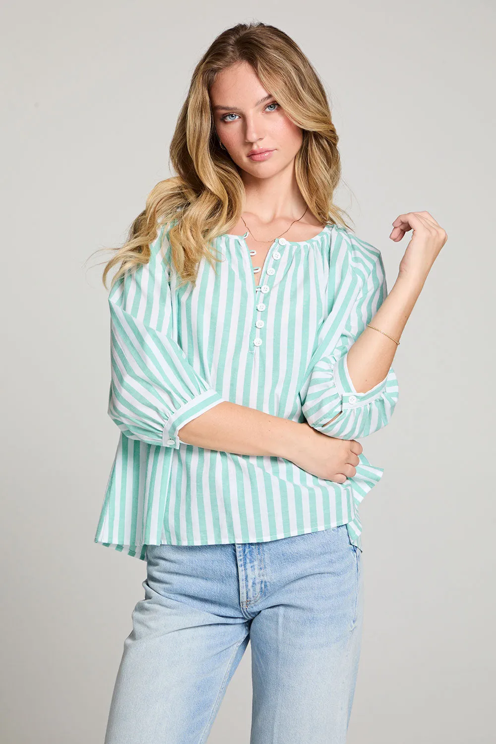 Cody Aloe Stripe Blouse